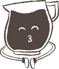 Hand drawn Coffee Pot Illustration