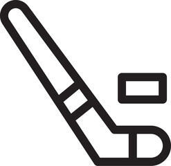 Ice Hockey Icon Vector Linear Style Stock Vector