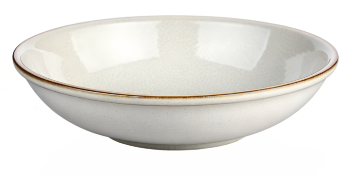 Human Hand Holding Empty White Dinner Plate Up Isolated on White