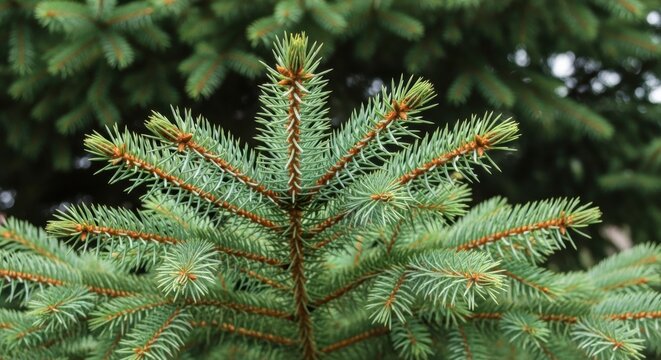 green pine needles