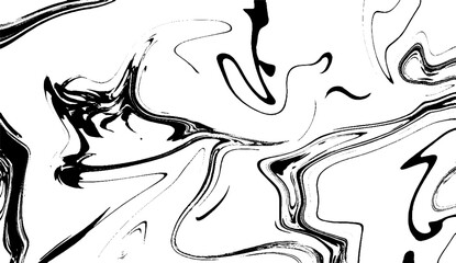 Abstract marble distorted monochrome background. Vector ink liquid creative psychedelic pattern