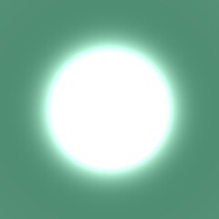 Green Glowing Orb Abstract Background.