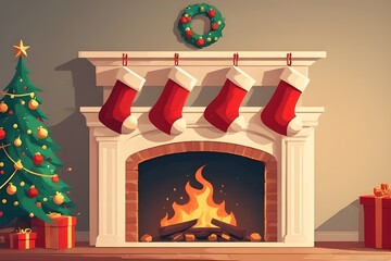 Firelight and Mantle Glow