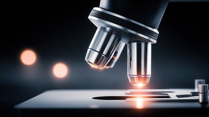 High-resolution modern microscope for scientific research, laboratory analysis, education, medical investigation, and detailed observation in professional settings