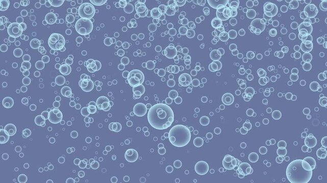 water drops on blue . bubbles in water . abstract bulb blue pattern texture 