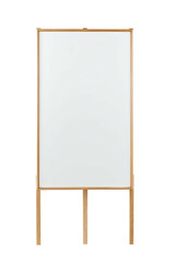 Standing framed white blank sign board on black