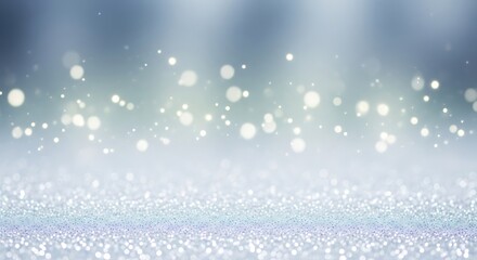 Fototapeta premium Shimmering snowscape in soft light a canvas of icy blues and pearlescent whites sparkling with delicate light winter s