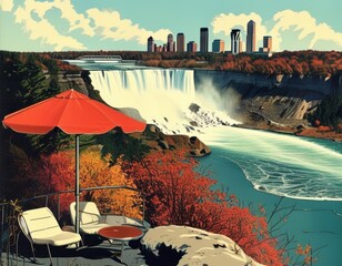 pop art retro, Niagara Falls