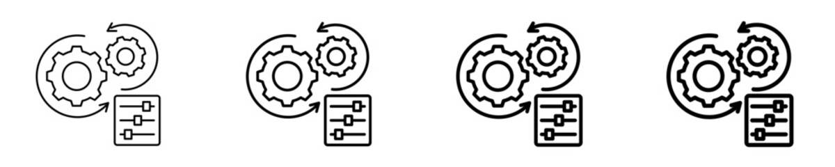 Dynamic Adjustment  Icon Set Different Style Collection
