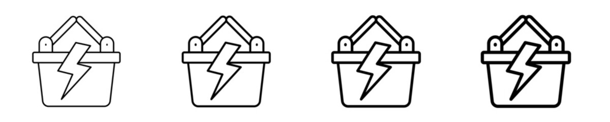 Demand Shock  Icon Set Different Style Collection
