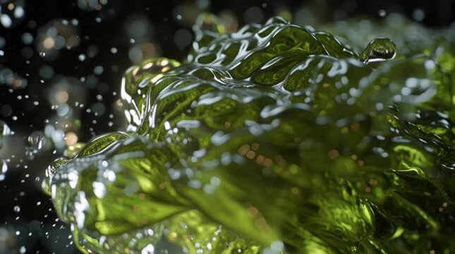 Dynamic innovation technology pattern liquid creature splash background