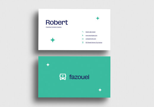 Minimalist Corporate Business Card Design Template