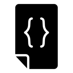 braces document Solid icon