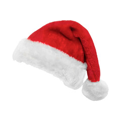 santa claus hat isolated on a transparent PNG background.
