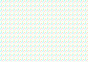 水玉 パターン カラフルなピンクとブルーのドット柄の背景 壁紙素材 透過