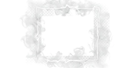 Fototapeta premium Elegant Smoke Frame Border For Design Projects.