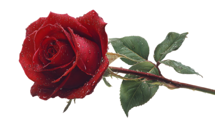 Symbol of Love Wet Red Rose