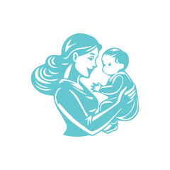 baby, illustration, child, pregnant, vector, mother, pregnancy, motherhood, care, woman, belly, image, female, health