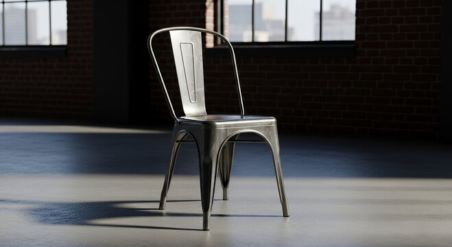 Modern wooden office furniture design in an empty room interior - Powered by Adobe