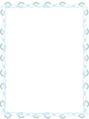 Cloud Rainbow Decorative Frame Border