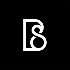 Sleek, futuristic BS or SB logo formed by a flowing line, conveying connection and sophistication. Perfect for corporate consulting or tech.