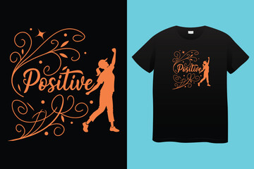 Urban style graphic design STAY POSITIVE abstract illustration for t shirt, hoodie, typography t shirt design, authentic urban style streetwear design.