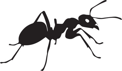 ant silhouette vector flat illustration design