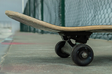 skateboard on the floor of a skatepark © Jimmy