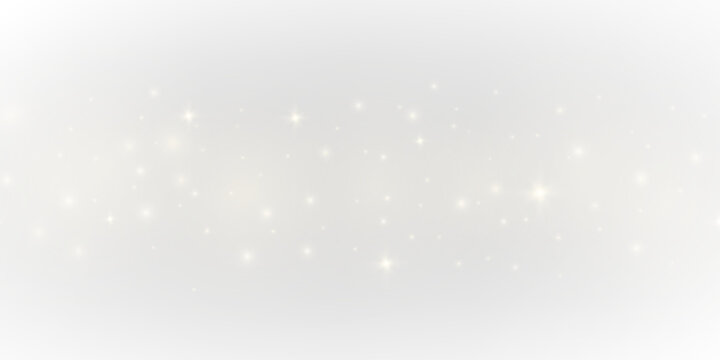 Soft white magic dust cloud with floating glitter particles, delicate twinkle lights and smooth glowing shine, perfect for Christmas and fantasy designs PNG.