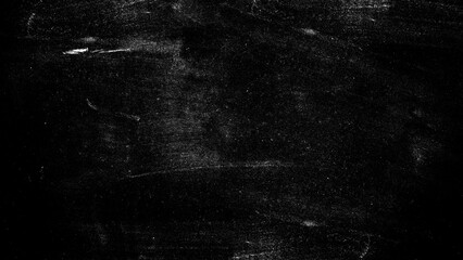 Dust and scratches design. Aged photo editor layer. Black grunge abstract background. Copy space.