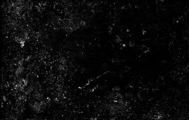 Dust and scratches design. Aged photo editor layer. Black grunge abstract background. Copy space.
