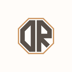 Modern Letter DR Logo for Corporate Business Brand Identity. Creative DR Logo Design.