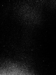 Dust and scratches design. Aged photo editor layer. Black grunge abstract background. Copy space.