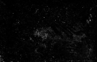 Dust and scratches design. Aged photo editor layer. Black grunge abstract background. Copy space.
