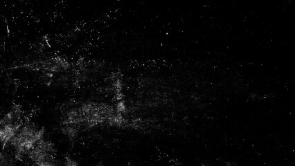Dust and scratches design. Aged photo editor layer. Black grunge abstract background. Copy space.