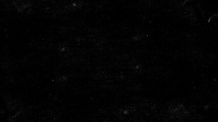 Dust and scratches design. Aged photo editor layer. Black grunge abstract background. Copy space.