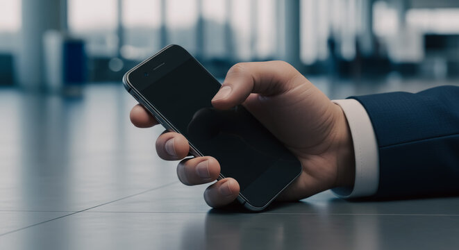 An elegant hand effortlessly navigates a sleek smartphone, hinting at modern connectivity and seamless digital interaction. The photo showcases the focus on detail and contemporary tech.