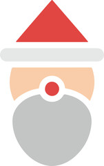 Cute Simple Santa Illustration no outline