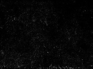 Dust and scratches design. Aged photo editor layer. Black grunge abstract background. Copy space.
