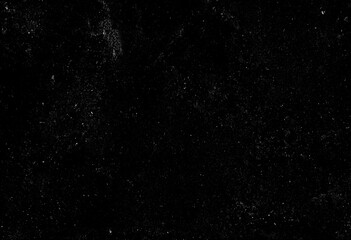 Dust and scratches design. Aged photo editor layer. Black grunge abstract background. Copy space.
