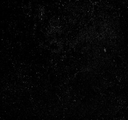 Dust and scratches design. Aged photo editor layer. Black grunge abstract background. Copy space.