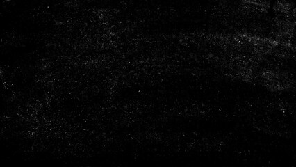 Dust and scratches design. Aged photo editor layer. Black grunge abstract background. Copy space.