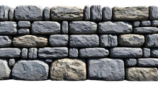 Rustic stacked stone wall texture seamless background Vector, illustration