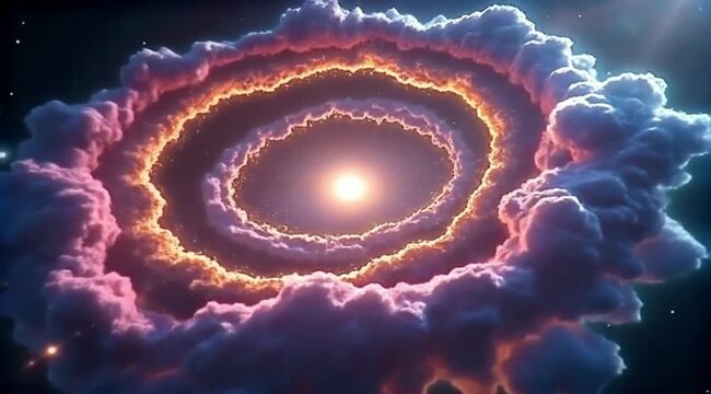 Celestial Vortex A Captivating Video Journey Through Cosmic Nebulae