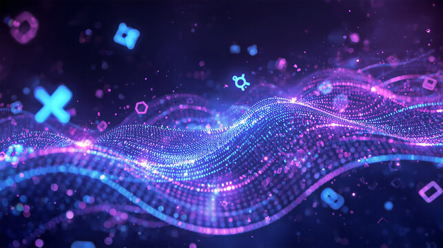 Neon Crypto Matrix Flow