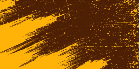 brown and orange gradient abstract wide horizontal banner with hexagon carbon fiber grid and orange luminous lines. Technology vector background with orange neon lines. vector, gradient lines, 10 eps