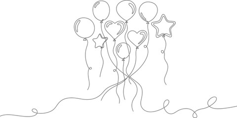 Balloons party celebration birthday event festive decoration fun joy happy
