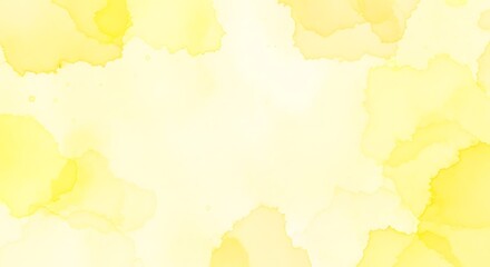 Obraz premium Yellow Watercolor Background, Abstract Water Paint Texture, Artistic Design Template, Vibrant Yellow Backdrop