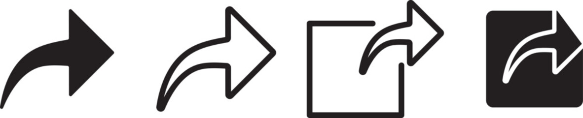 social media interface icon set in line style, share, message, thumb and save simple Link, share link, Love, speech bubble, paper plane, favorite sign collection,
