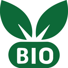 bio organic, green leaves, minimalist logo, clean design, symmetry, vector illustration, graphic design